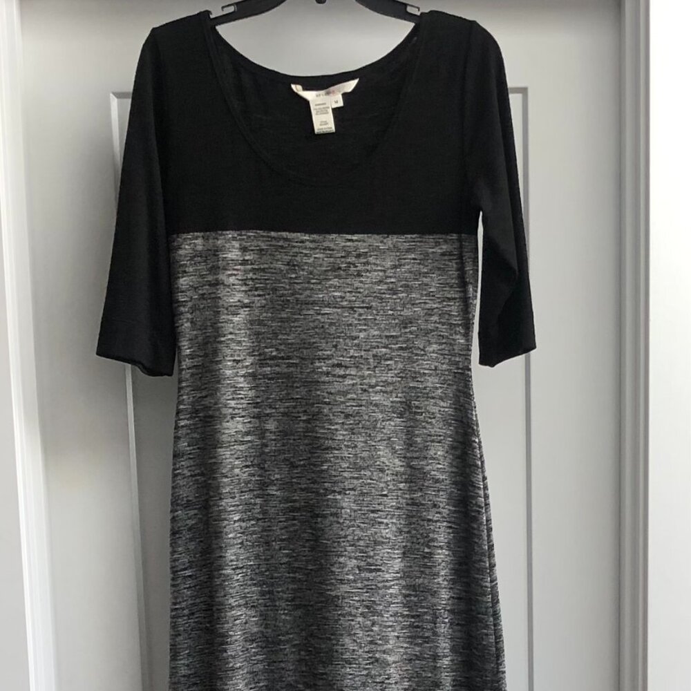 M Studio Black/Grey Maxi Dress